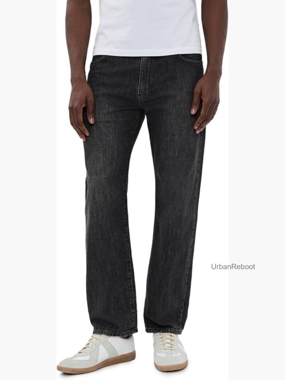Men's Relaxed Straight Jeans 32x28 Non-Stretch Cotton Blend